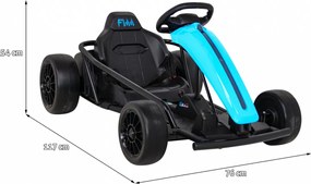 Ramiz Detská motokára na batérie FX1 Drift Master Modrá + funkcia Drift + kolesá EVA