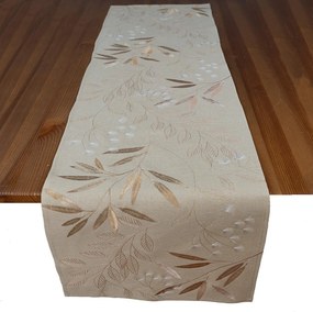 XXXLutz ÚZKY OBRUS, 40/140 cm, béžovohnedá Esposa - Textil do domácnosti - 004886002802
