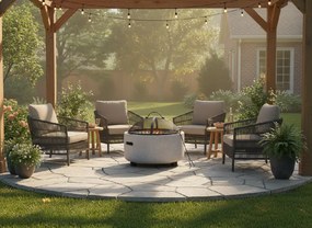 BBQ Meeting Záhradné ohnisko s pokrievkou a kutáčom 43 × 43 × 38,5 cm BBQ0124