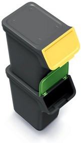 Odpadkový kôš na triedený odpad (4 ks) NPW20S4 20 l - čierna