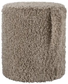 Hnedý taburet z textílie buklé Teddy – Blomus