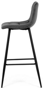 Barová stolička B-X7015 GREY2, tmavosivá