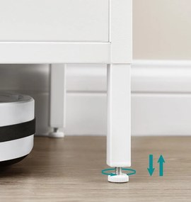 Úložná skříňka Vasagle TEDUO bílá/hnědá