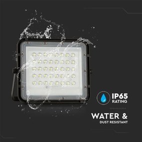 LED Vonkajší solárny reflektor LED/6W/3,2V IP65 4000K čierna + DO