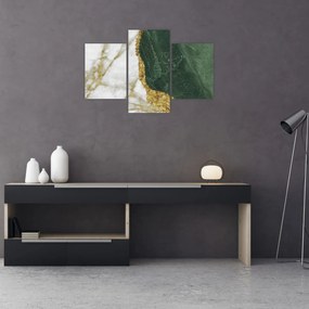 Obraz - Zelený mramor N⁰3 (90x60 cm)