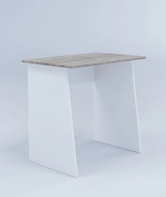 VCM Pracovný stôl Masola Mini, biely a sonoma dub