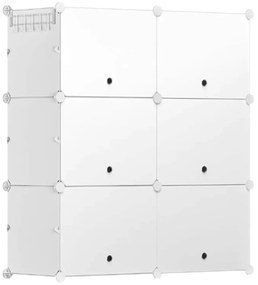Hogler 3403 Variabilný regálový systém 12 políc 85 x 96 x 31 cm, biely
