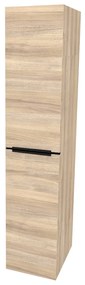 Mereo, Mereo Mailo, kúpeľňová skrinka vysoká 170 cm, čierne madlo, Multidecor, Blonde Liberty Elm, MER-CN594LPBBLE1