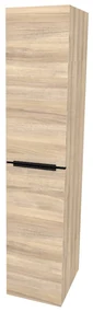 Mereo, Mereo Mailo, kúpeľňová skrinka vysoká 170 cm, čierne madlo, Multidecor, Blonde Liberty Elm, MER-CN594LPBBLE1