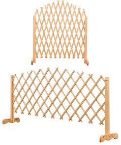 Nastaviteľná drevená mriežka na popínavé rastliny, 2 ks