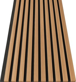 3D Drevené lamely na stenu na filci 255x46cm - DUB LATTE