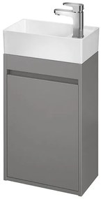Cersanit - SET B107 Crea skrinka + Crea 40 umývadlo, Šedá, S801-281
