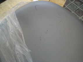 AKCIA Svetlosivá stolička BALI MARK s čiernymi nohami II. akosť