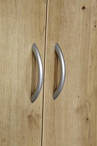 Rohová šatníková skriňa Case, dub artisan