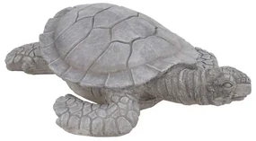 Záhradná figúrka z polyresínu Tortoise, 17x55 cm, sivá