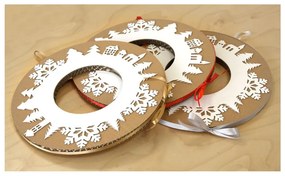 Adventný veniec so sivou stuhou Unlimited Design for kids