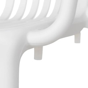 Biela plastová jedálenská stolička Alia – Ixia