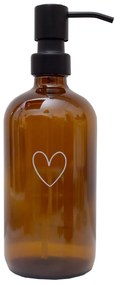 Eulenschnitt Sklenený dávkovač mydla Heart 500 ml