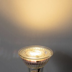 Sada 5 GU10 50 mm 3-krokových stmievateľných Kelvin LED žiaroviek číra 4,5 W 380 lm 2000-2700 K