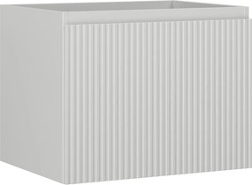 Mexen Rivel, kúpeľňová skrinka 60 cm, 1 zásuvka, drážkovaná, sivá matná, 91A20-06047-1-BF62