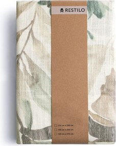 Krémovobiely/sivomodrý záves 135x250 cm Celesta – Restilo