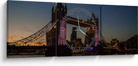 Obraz - Tower bridge (s hodinami) (90x30 cm)