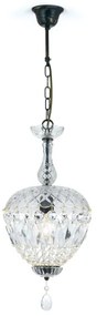 Orion HL 6-1498/1 - Krištáľový luster na reťazi ARILA 1xE27/60W/230V hnedá/patina