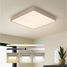 Brilagi-LED stmievateľné stropné svietidlo POOL LED/36W/230V 3000-6000K 40x40 cm béžová+DO