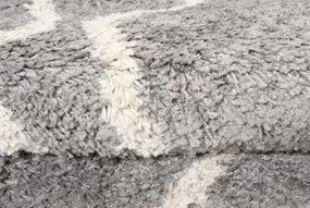 TA Koberec L229C TMAVOSIVÉ/BÉŽOVÉ BOHO KOLESO