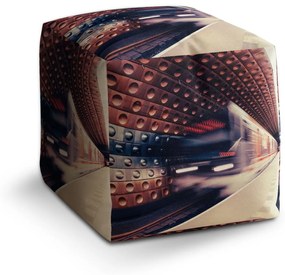Sablio Taburet Cube Metro na farebnej stanici: 40x40x40 cm