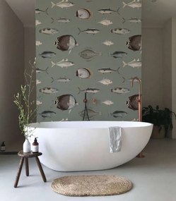 WALLCOLORS Under the Sea Vintage Green wallpaper - tapeta POVRCH: Wallstick