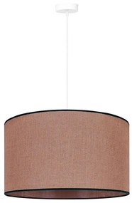 Duolla - Luster na lanku ROLLER 1xE27/15W/230V pr. 40 cm hnedá/čierna