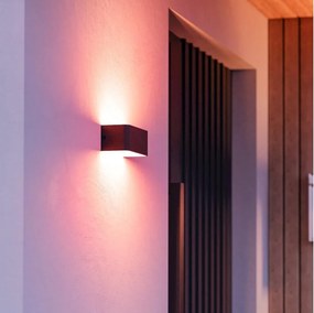 Eglo 901956 - LED RGBW stmievateľné vonkajšie nástenné svietidlo SANIA-Z LED/10W/230V IP55 čierne