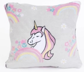 Obliečka na vankúšik mikroplyš Exclusive 40 × 40 cm - Jednorožec