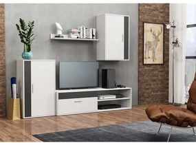 Obývacia stena Berno biely/čierny