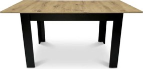 Jedálenský stôl NP Artisan čierne nohy, rozkladací