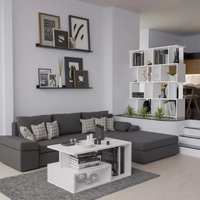 Regál Fragil 1 (biela). Akcia -19%. Vlastná spoľahlivá doprava až k Vám domov. 1132663