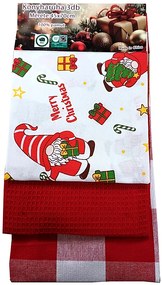 Kuchynské utierky Vianočné balenie A 3 ks, 45x70 cm