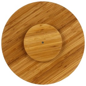Drevený otočný servírovací podnos Wood, (fi) 35 cm