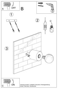 Nástenné svietidlo SALGADO 1xE27/60W/230V betón