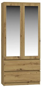 Skriňa SS-90 zrkadlo dub artisan