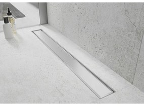 Mexen Flat 360 ° MGW rotačný lineárny odtok 70 cm biele sklo - 1027070-40