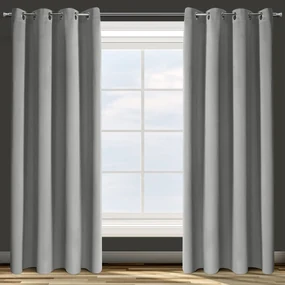 ZATEMŇOVACÍ ZÁVES NA KRÚŽKOCH PARISA 135X250 CM STRIEBORNÁ