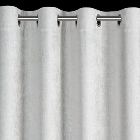 ZÁVES NA KRÚŽKOCH GWEN 140X250 CM STRIEBORNÁ