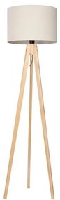 Stojacia lampa ROLLER 1xE27/60W/230V borovica krémová