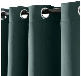 Tyrkysový záves OXFORD 140x250 cm Zavesenie: Kovové krúžky