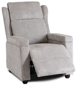 Kreslo DARIO sivé, z menčestru