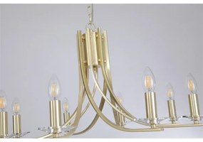 Searchlight 4168-8SB - Závesný luster ASCONA na reťazi, 8xE14/60W/230V