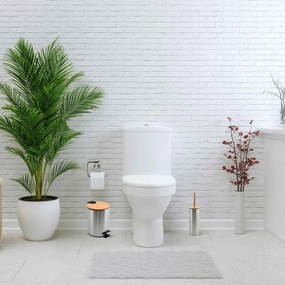 Nášľapný oceľový odpadkový kôš v matne striebornej farbe 5 l Adonis – Spirella