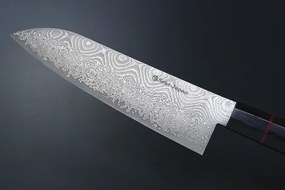 nůž Santoku 180 mm Kanetsune Damascus "Namishibuki" series